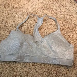 Calvin Klein new triangle padded bralette L Large